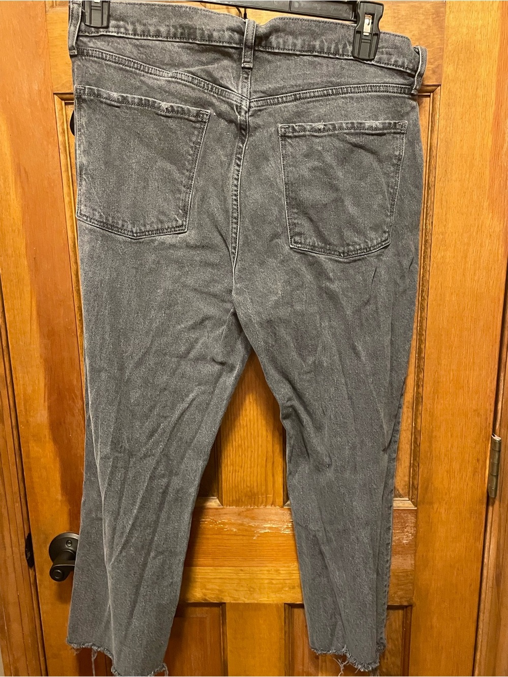Old Navy Women's Straight Leg Gray Washed Jeans
